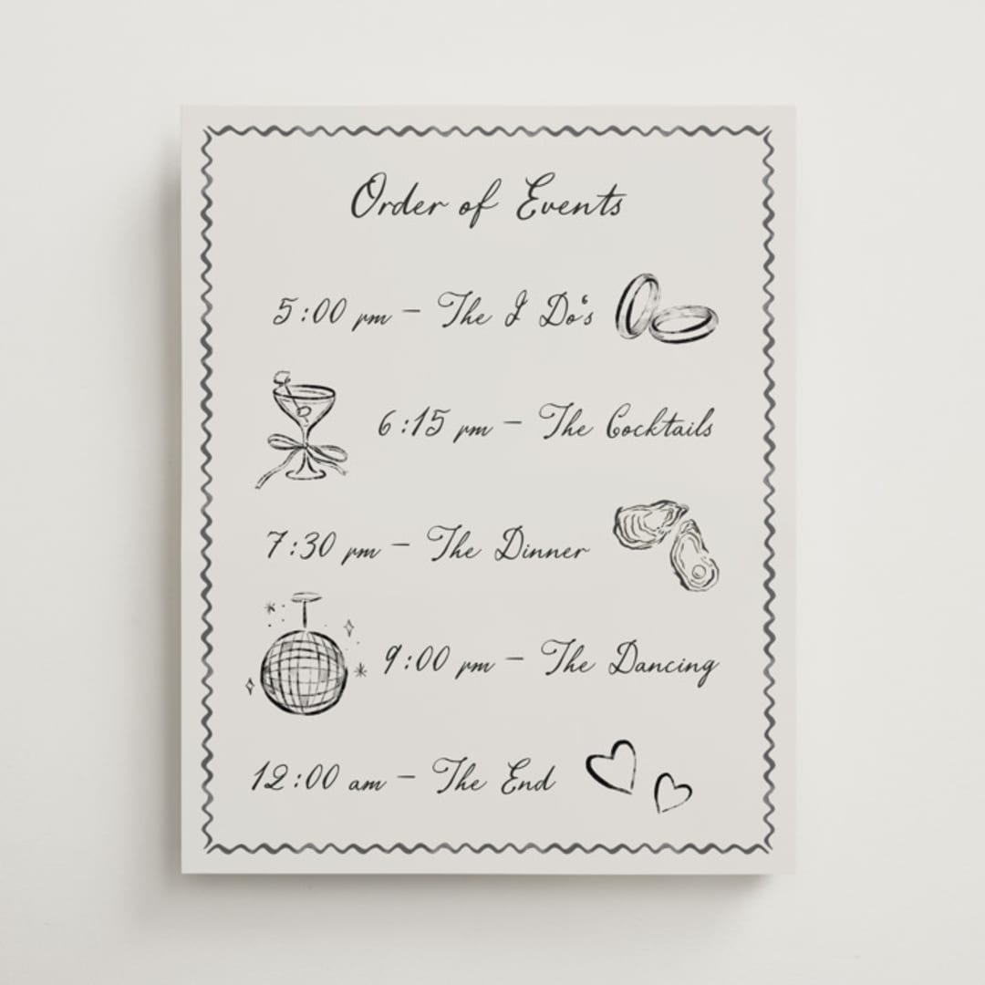 "Puglia" - Schedule Signs in Rock by Pati Cascino - Front