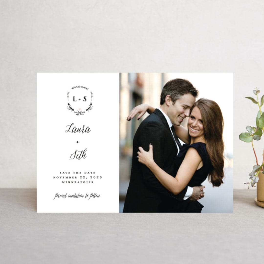 "Always" - Save the Dates in Blush by Susan Brown - Front