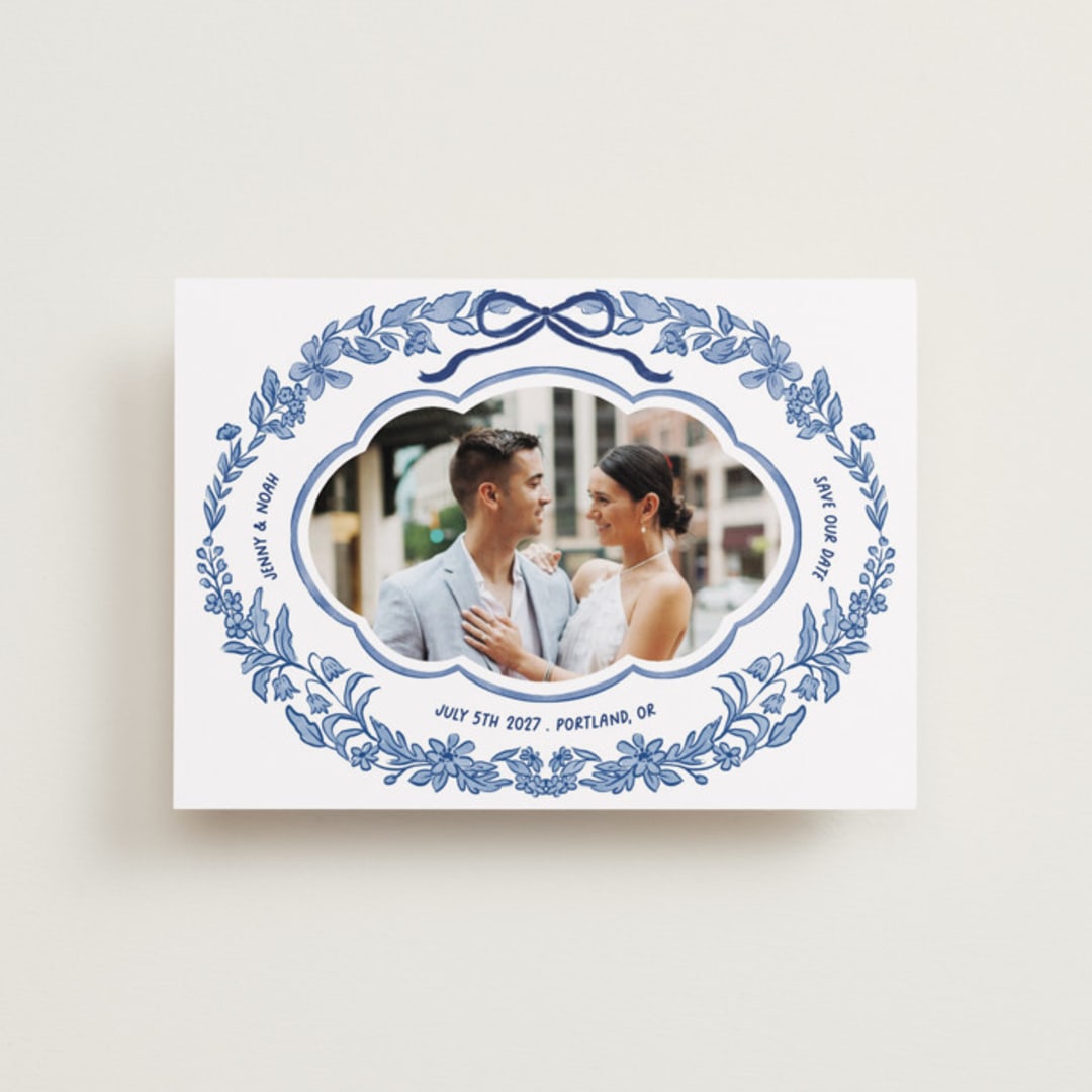 "Charm" - Save the Dates in Porcelain by Elly - Front