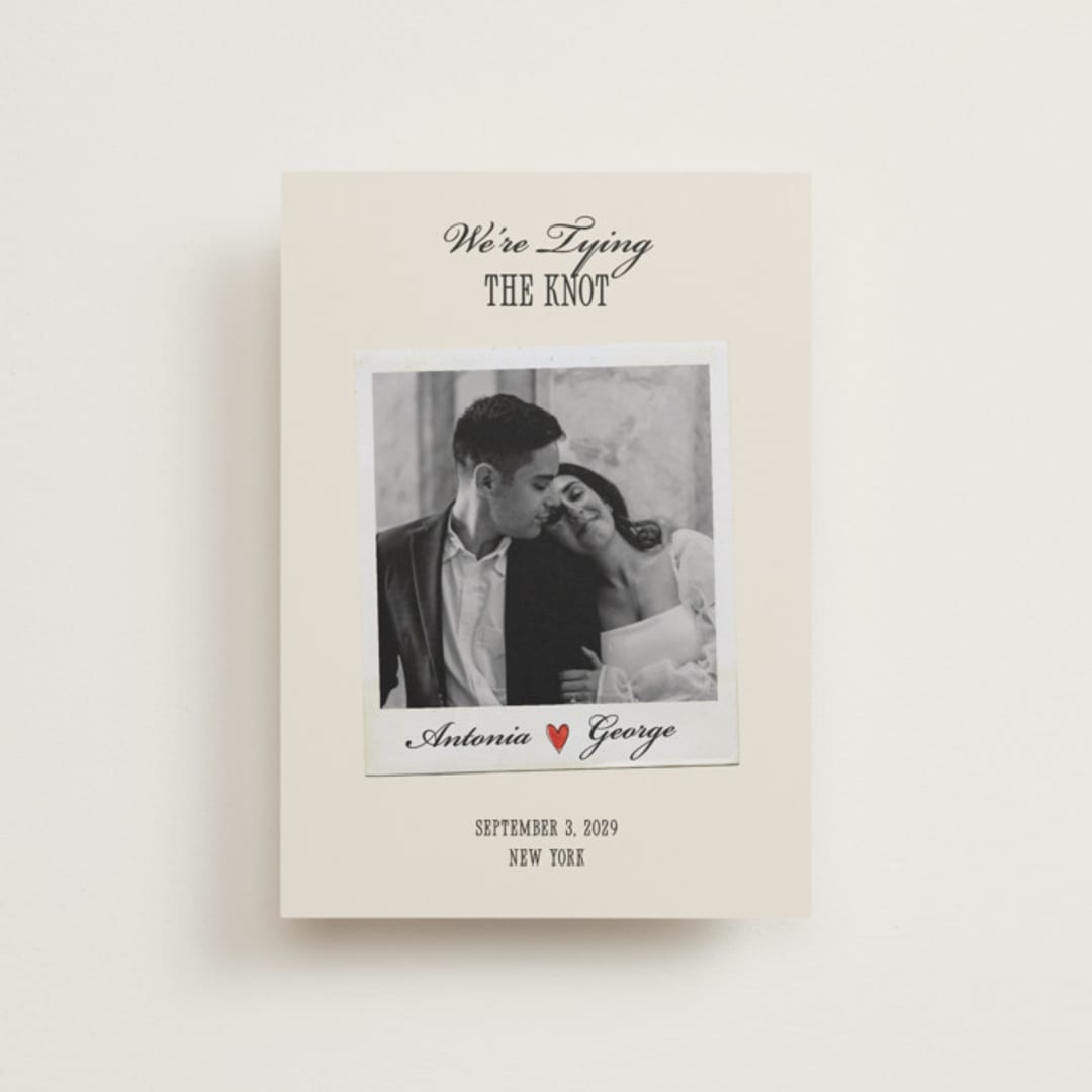 "Two Hearts" - Save the Dates in Lily by Pati Cascino - Front