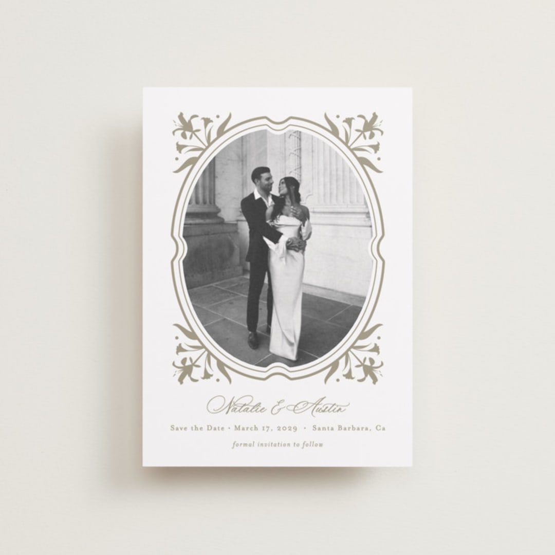 "Calia" - Save the Dates in Paris Rain by Jennifer Postorino - Front