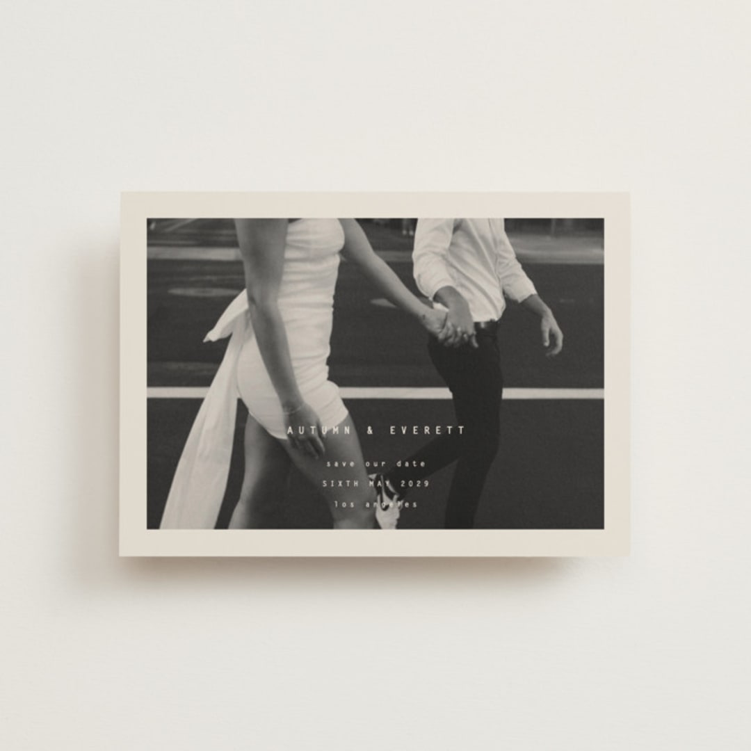 "Nonnette" - Save the Dates in Vanilla by Blustery August - Front