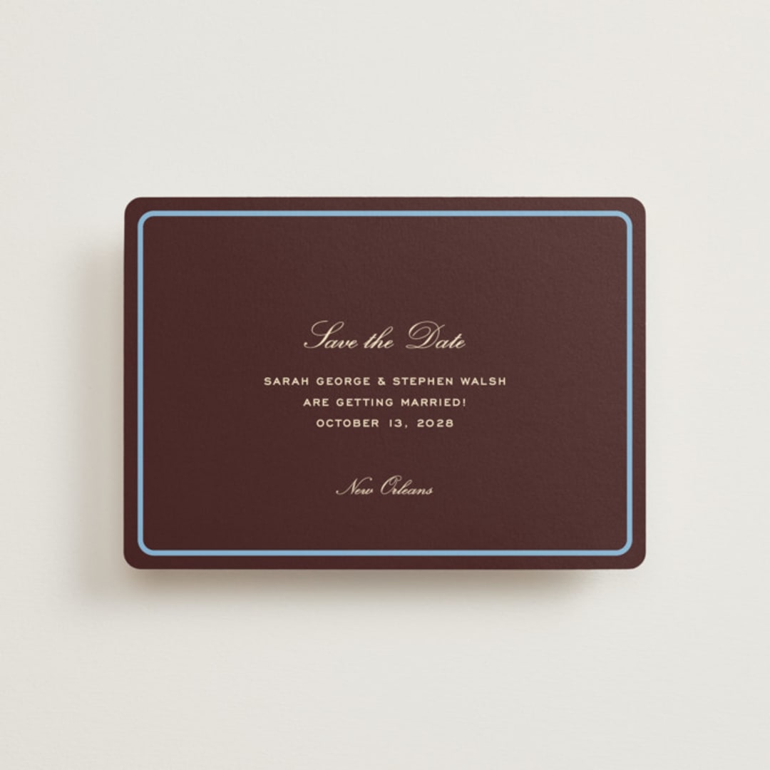 "Aperitif" - Save the Dates in Fig by Megan Davis - Front