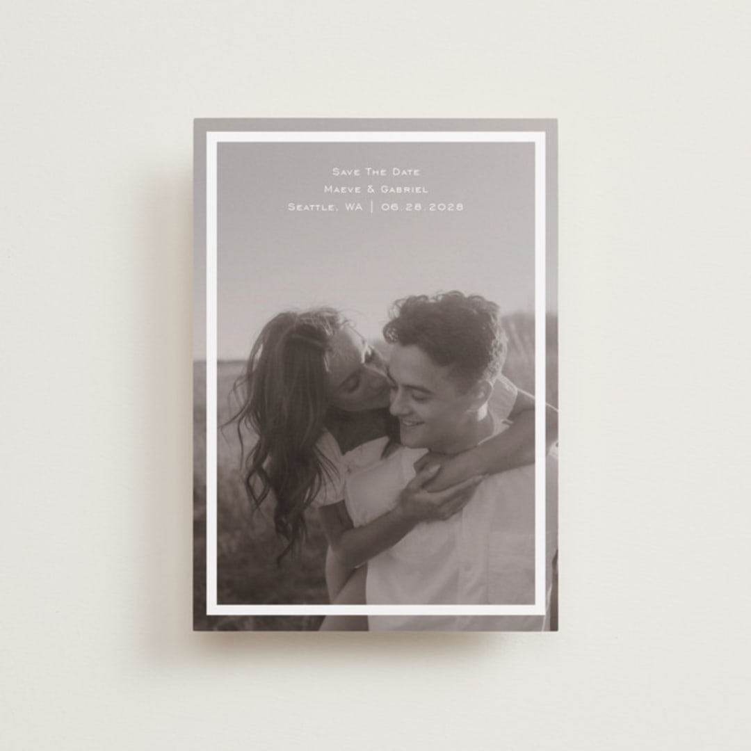 "boxed in" - Save the Dates in Quartz by Jenny Millington - Front