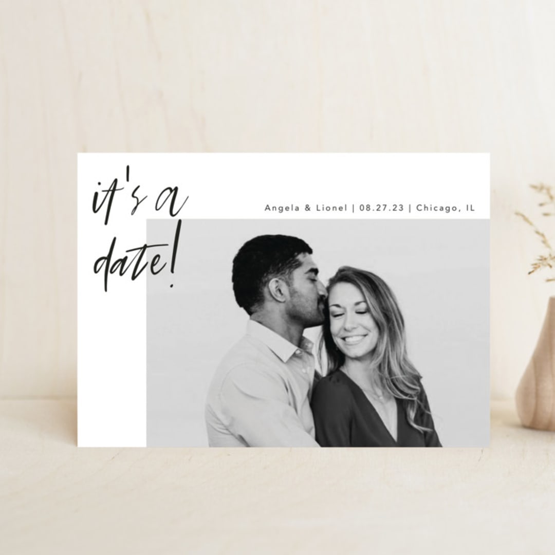 "A Date" - Save the Dates in Ink by lulu and isabelle - Front