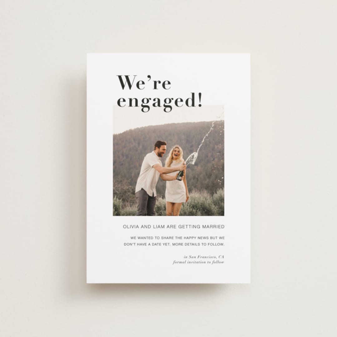 "It's a Date!" - Save the Dates in Onyx by Joyce Pinheiro - Front