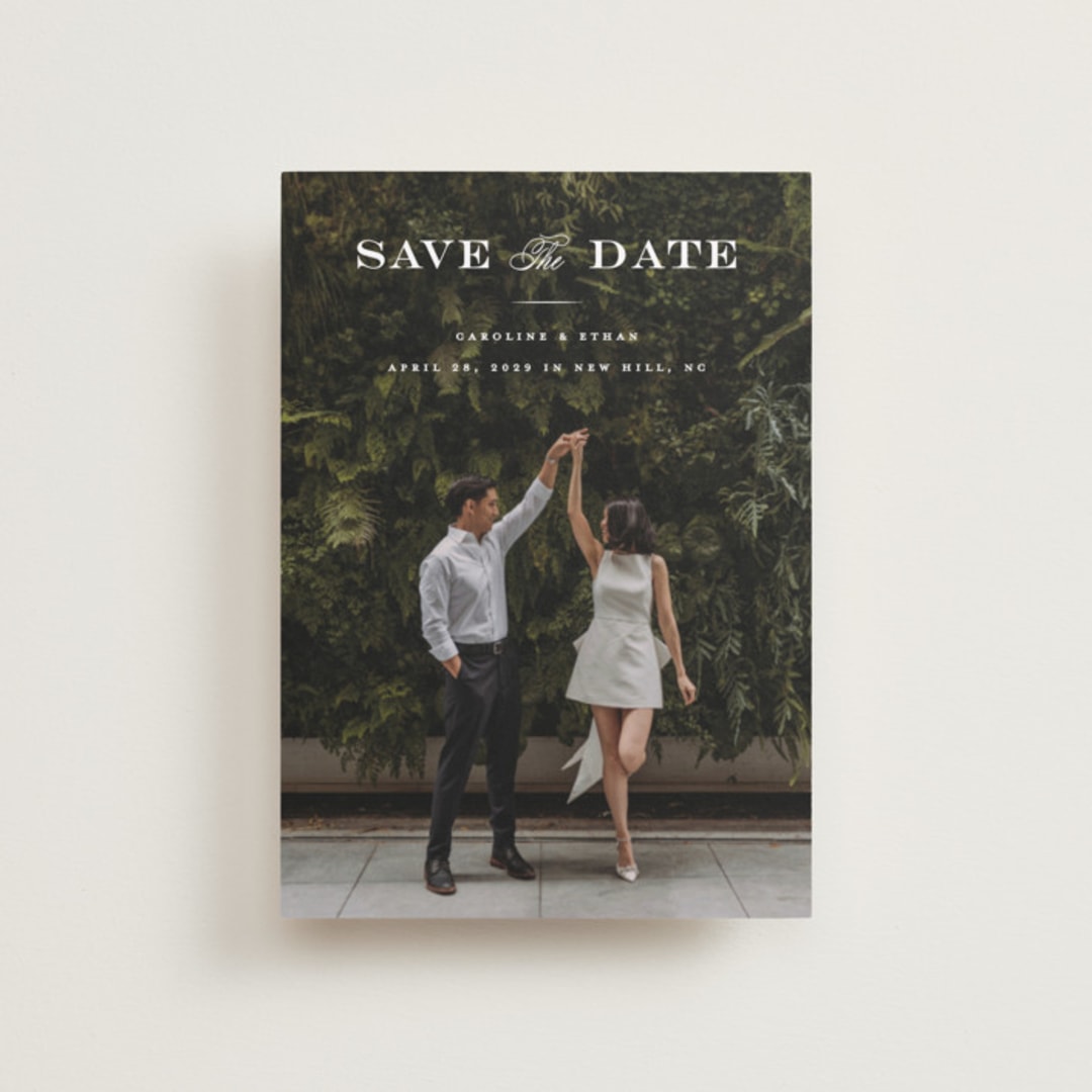 "Proper" - Save the Dates in Gown by Carolyn MacLaren - Front