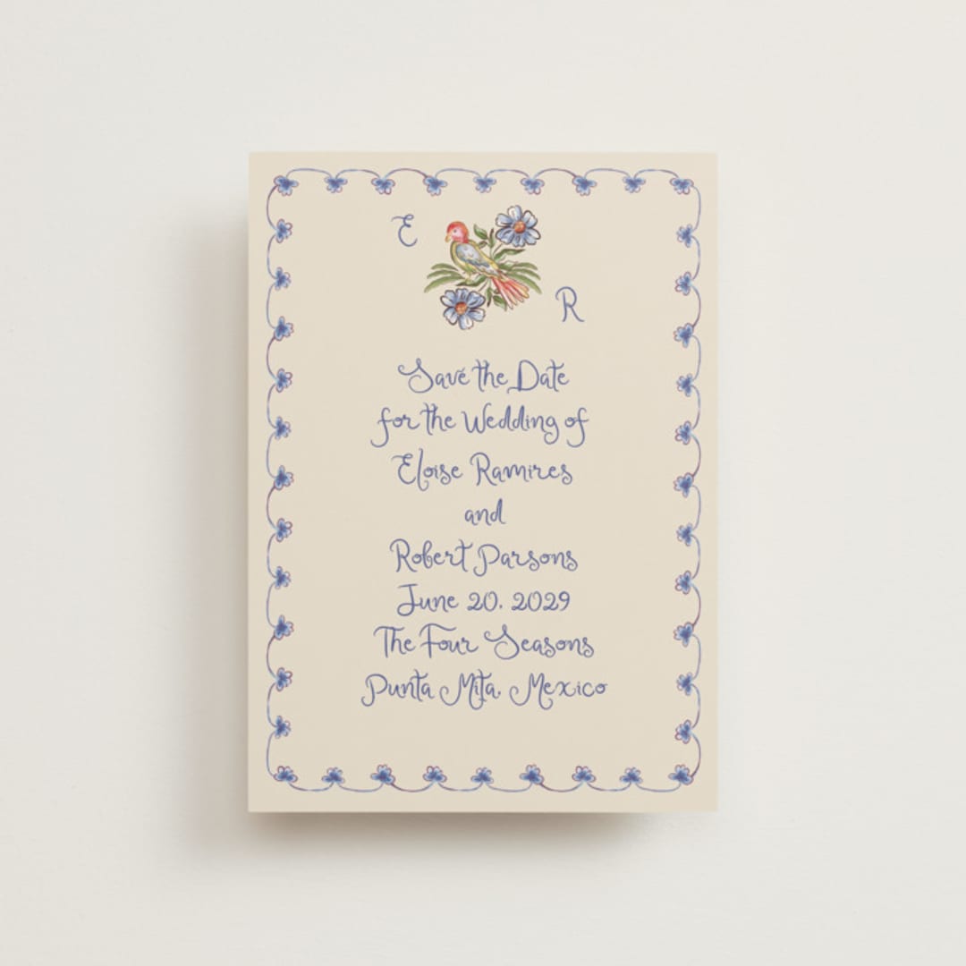 "Artisan Wedding" - Save the Dates in Sea by Chris Griffith - Front