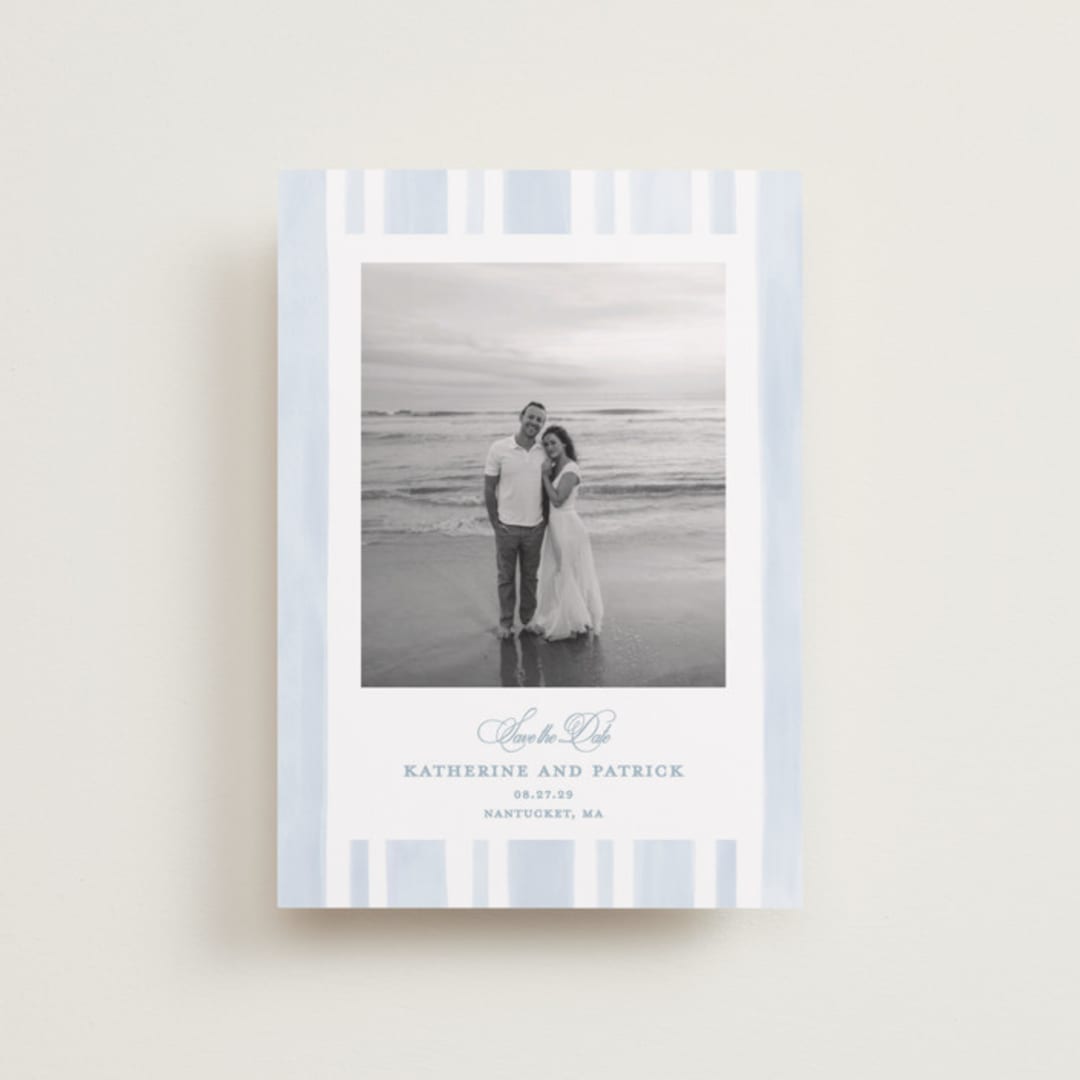 "Coastal crest" - Save the Dates in Ocean by Creo Study - Front