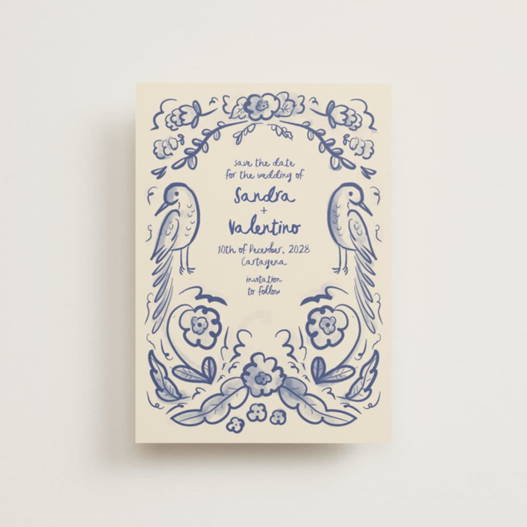 "Santa Catalina" - Save the Dates in Marseille Blue by Ani Somi - Front