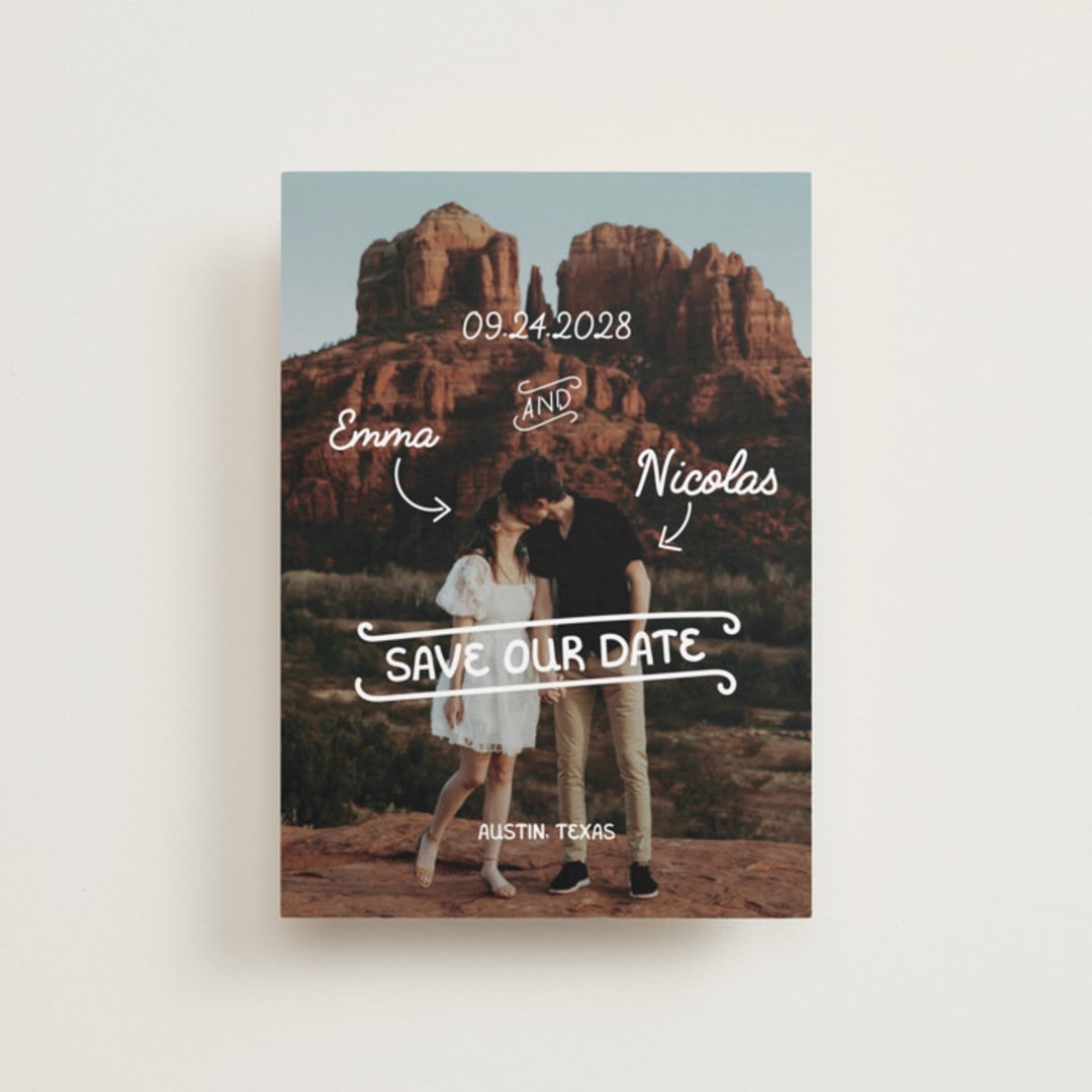 "Love Lettering" - Save the Dates in Morning by Helena Vitto - Front