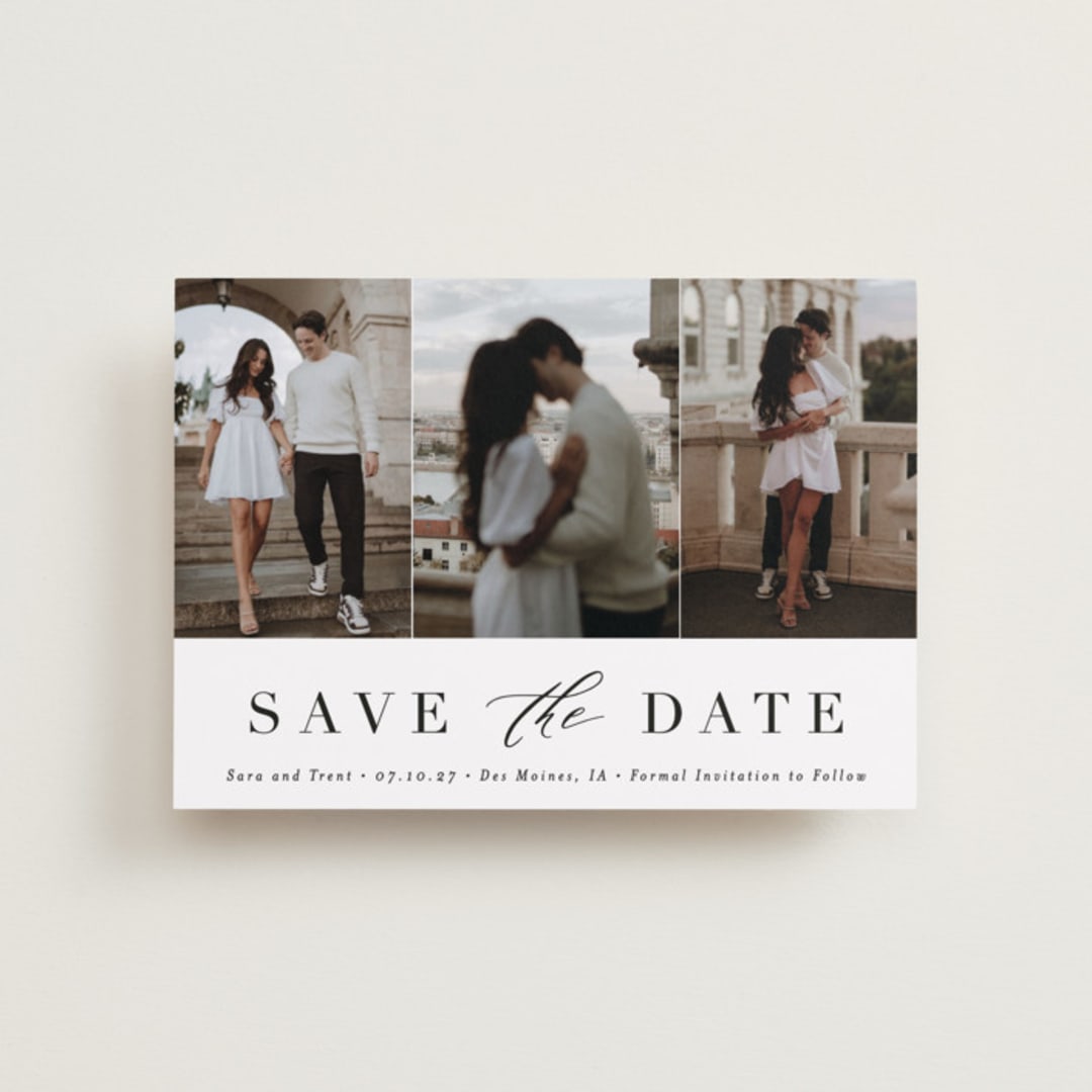 "Minimal Elegance" - Save the Dates in Eclipse by Andrea Cernin - Front