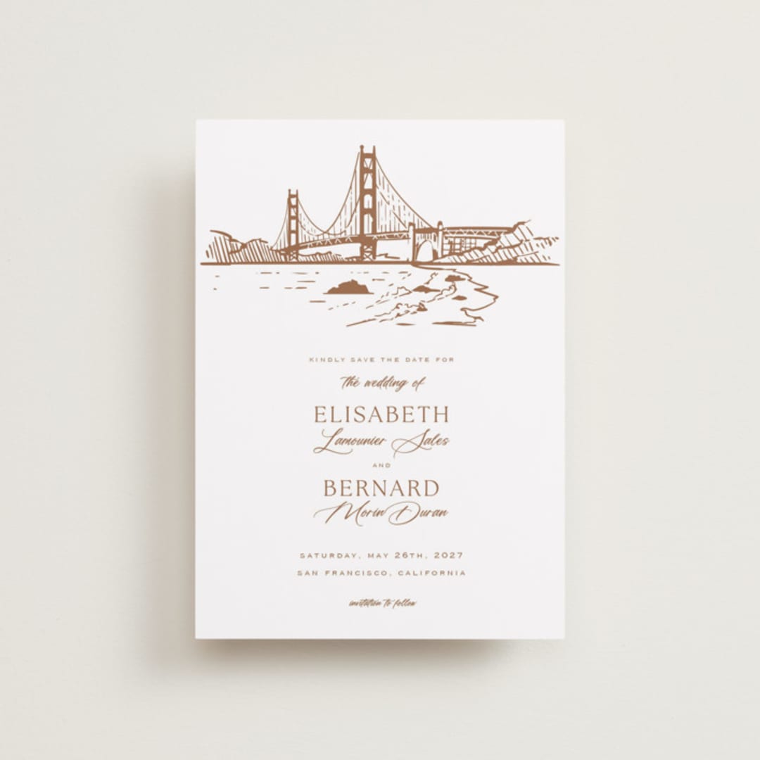 "San Francisco" - Save the Dates in Champagne by Sherley Ferreira - Front