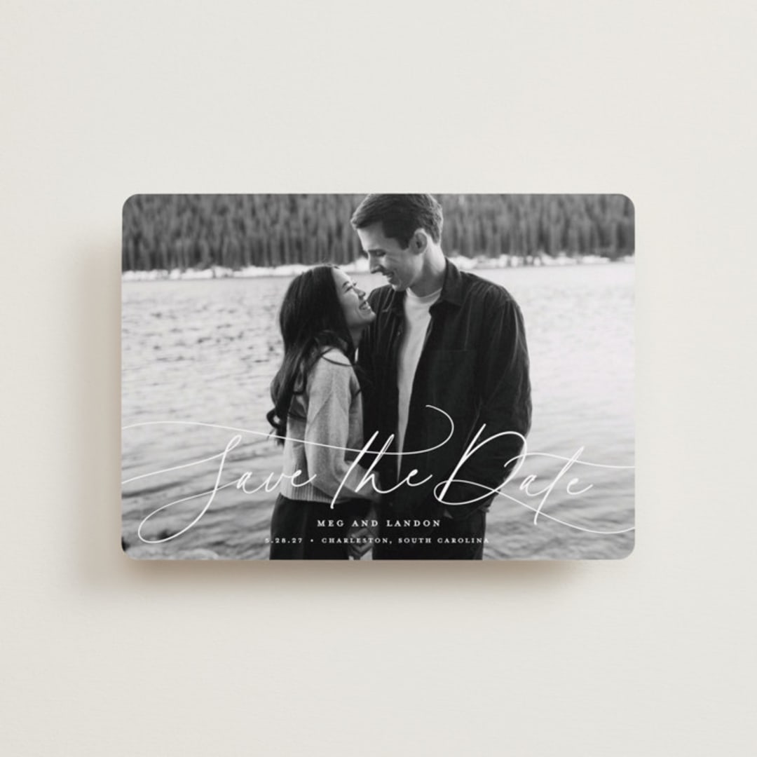 "Subtle Rise" - Save the Dates in Snowfall by Lauren Chism - Front