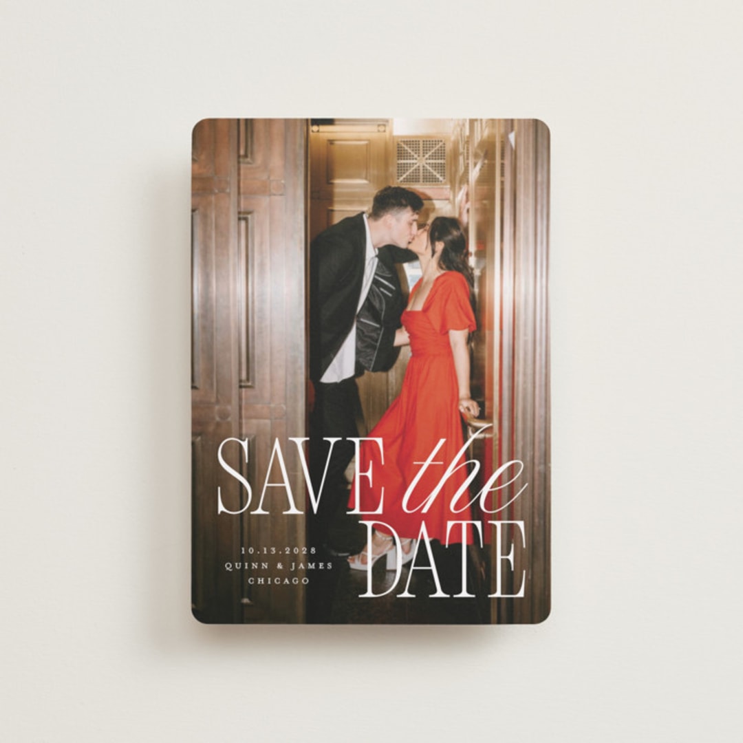 "Love Song" - Save the Dates in Snow by Pixel and Hank - Front