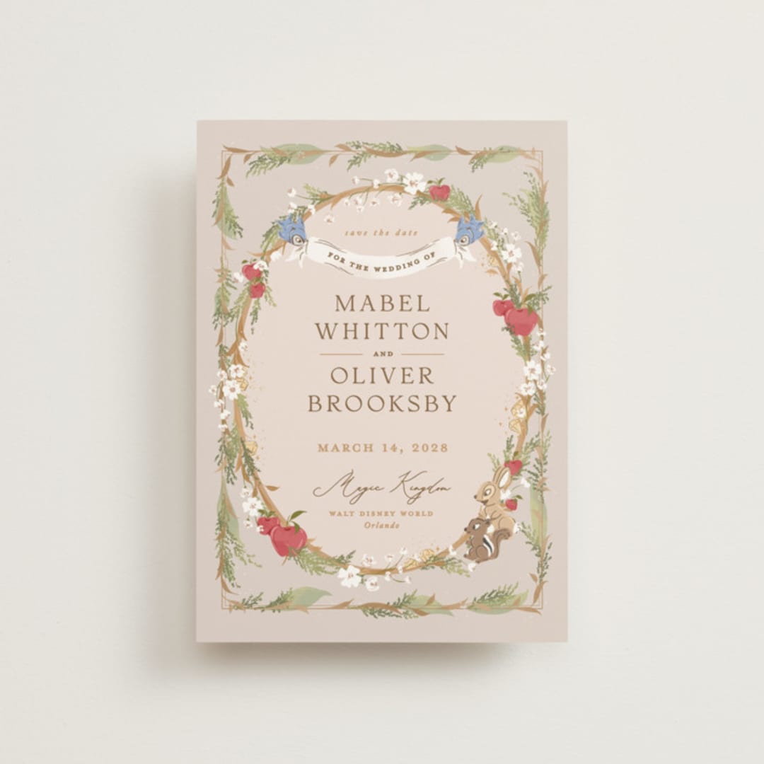 "Disney’s Snow White Someday" - Save the Dates in Forest Floor by Erin L. Wilson - Front