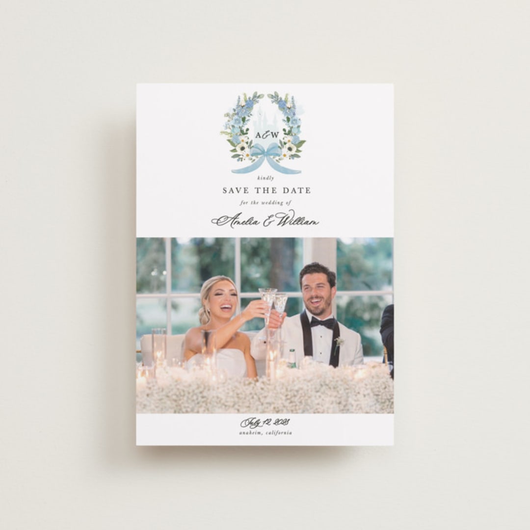 "Disney's Cinderella Fairytale" - Save the Dates in Bluebell by Susan Moyal - Front