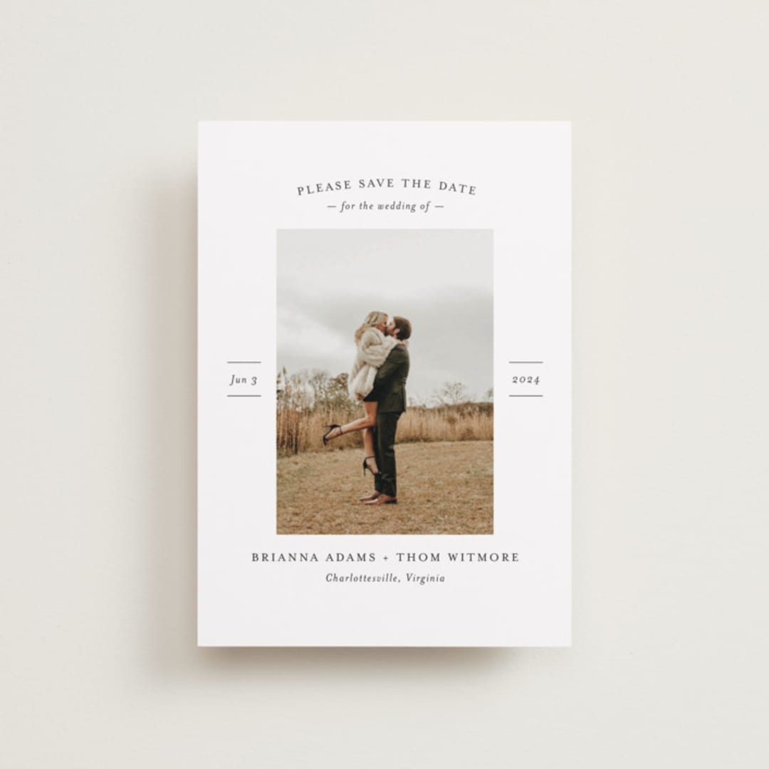 "More Than a Crush" - Save the Dates in Ebony by Ann Gardner - Front