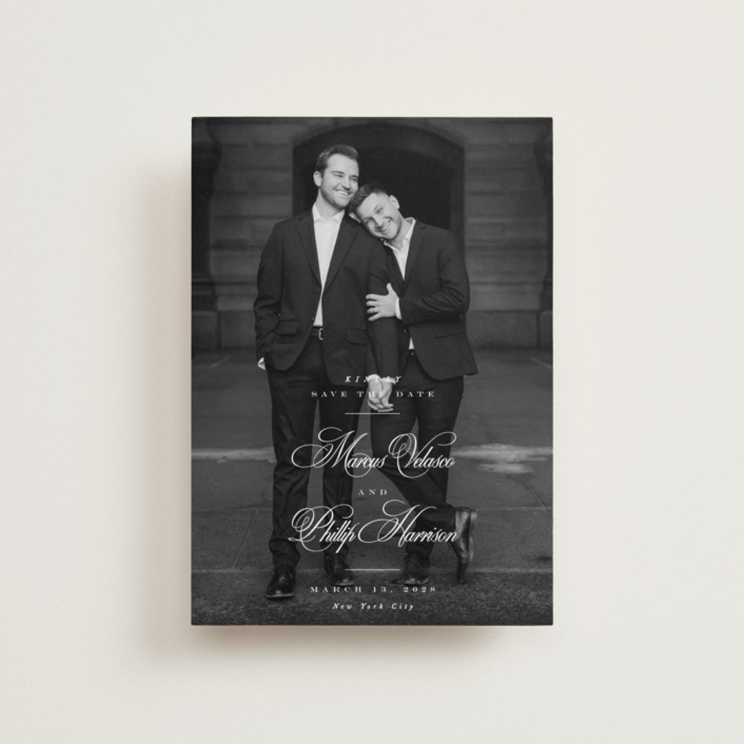 "Grand" - Save the Dates in Newspaper by Lea Delaveris - Front