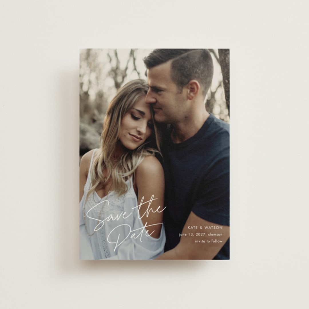 "Heartfelt" - Save the Dates in Canvas by Stacey Meacham - Front