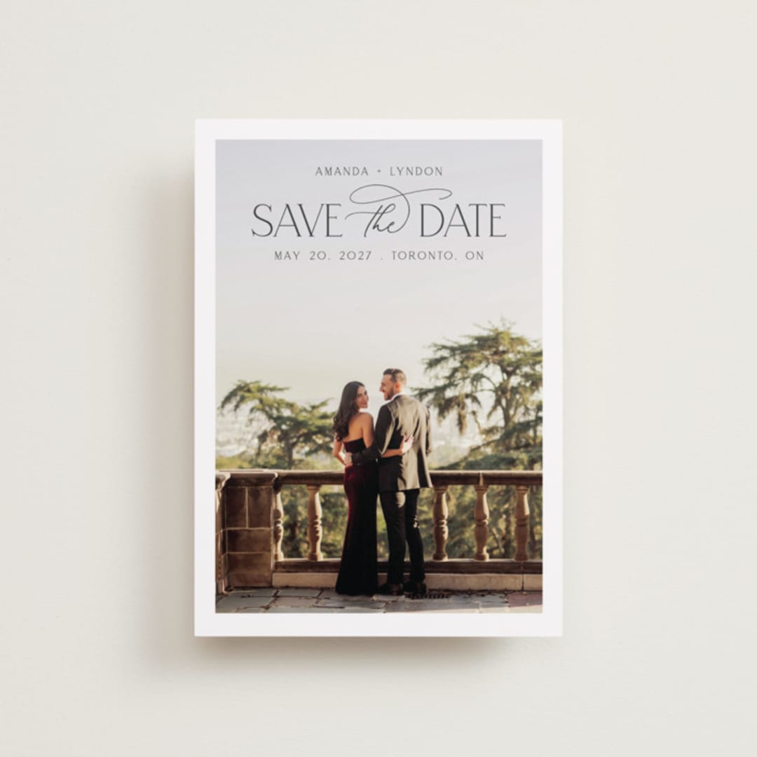 "Flourish" - Save the Dates in Cloud by Nicole Walsh - Front