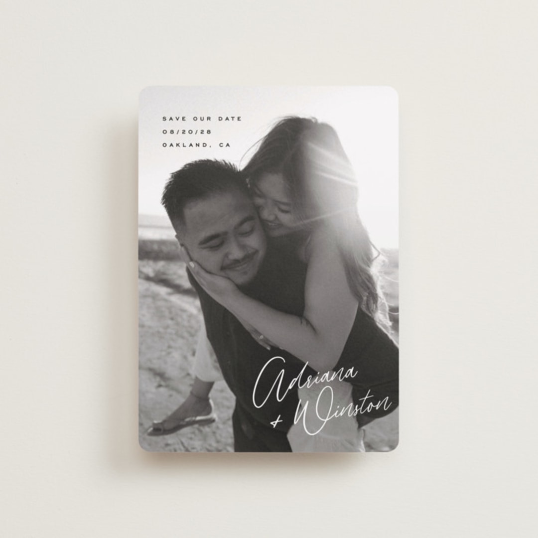 "Adriana" - Save the Dates in Cotton by Hooray Creative - Front