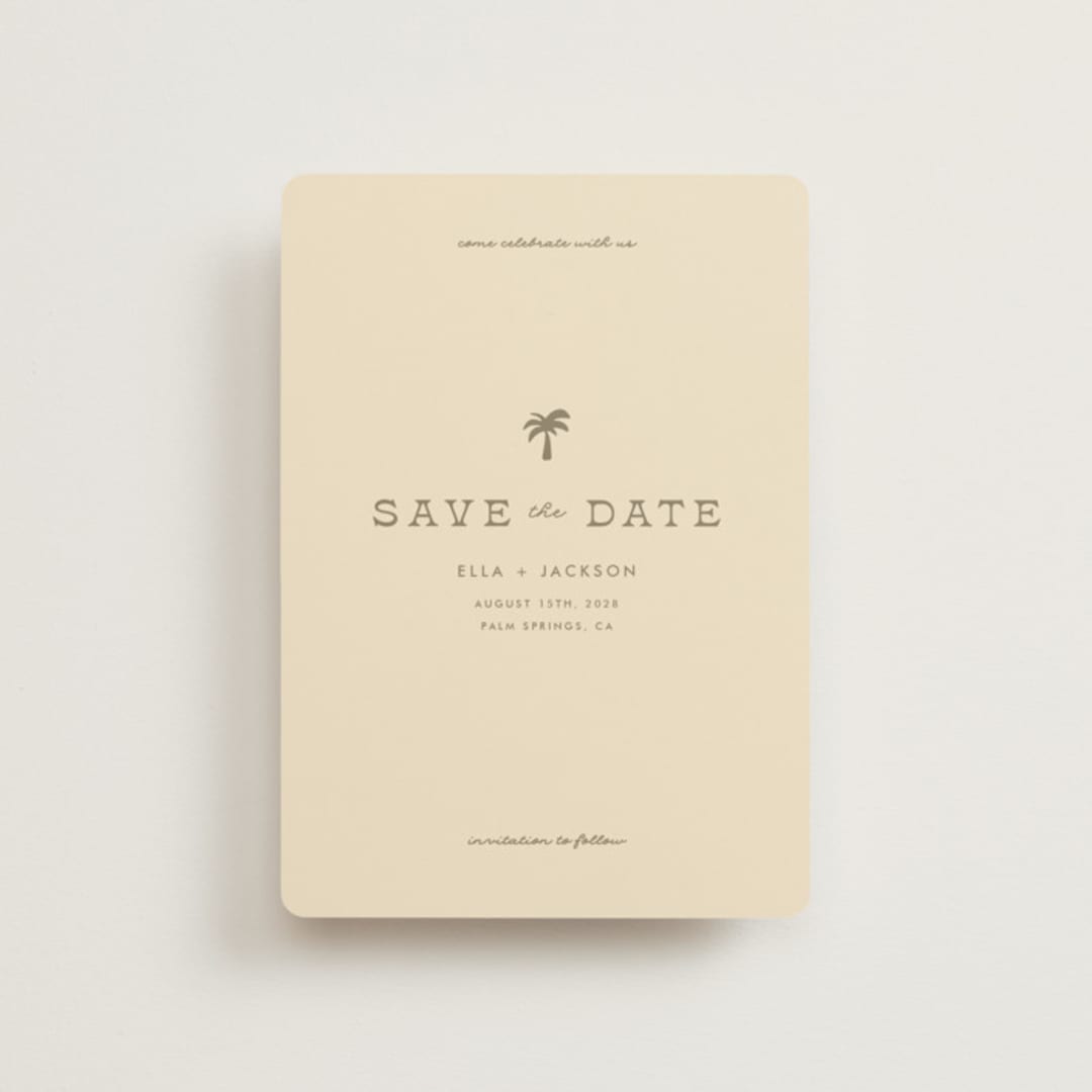 "Vacation" - Save the Dates in Sand by Olivia Goree - Front