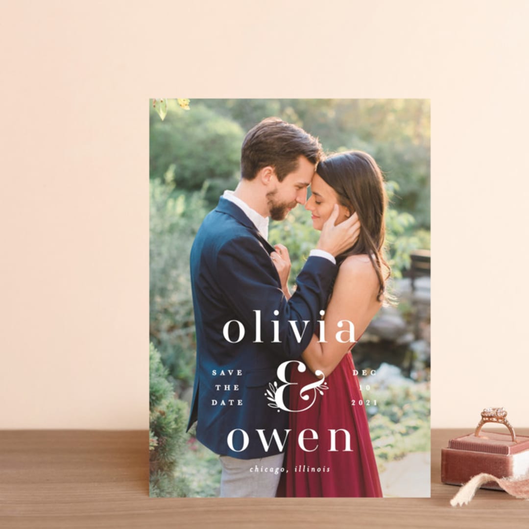 "botanique" - Save the Dates in Cotton by Lauren Chism - Front