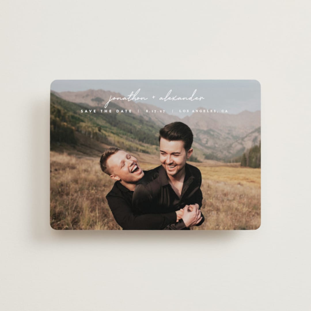 "Inked" - Save the Dates in Cloud by JoAnn Jinks - Front
