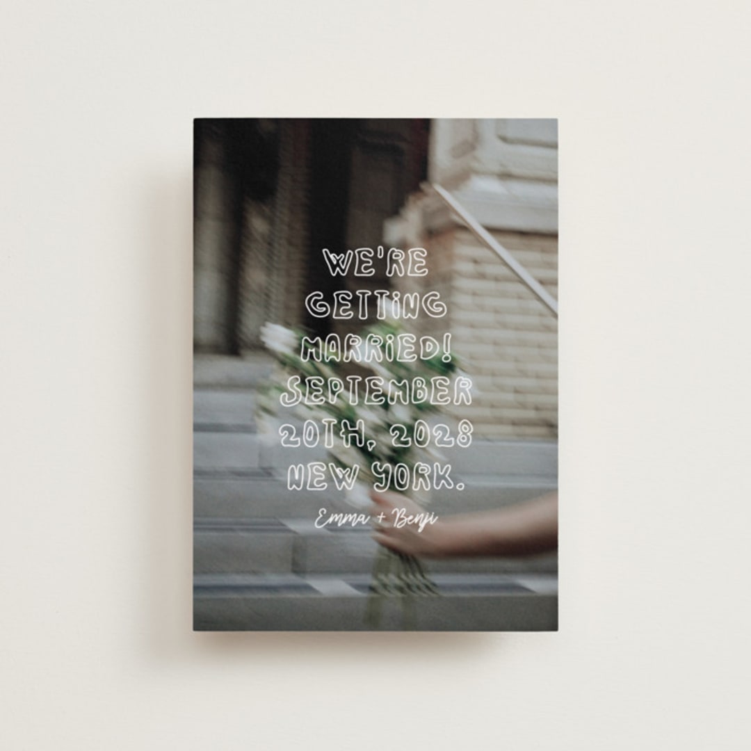 "Cool Kids" - Save the Dates in Vanilla by Helena Vitto - Front