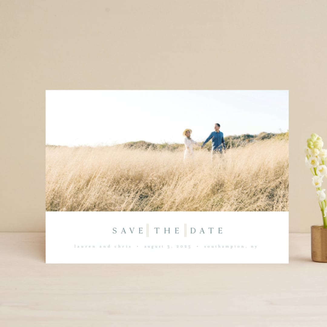 "One Fine Day" - Save the Dates in Slate by Eric Clegg - Front