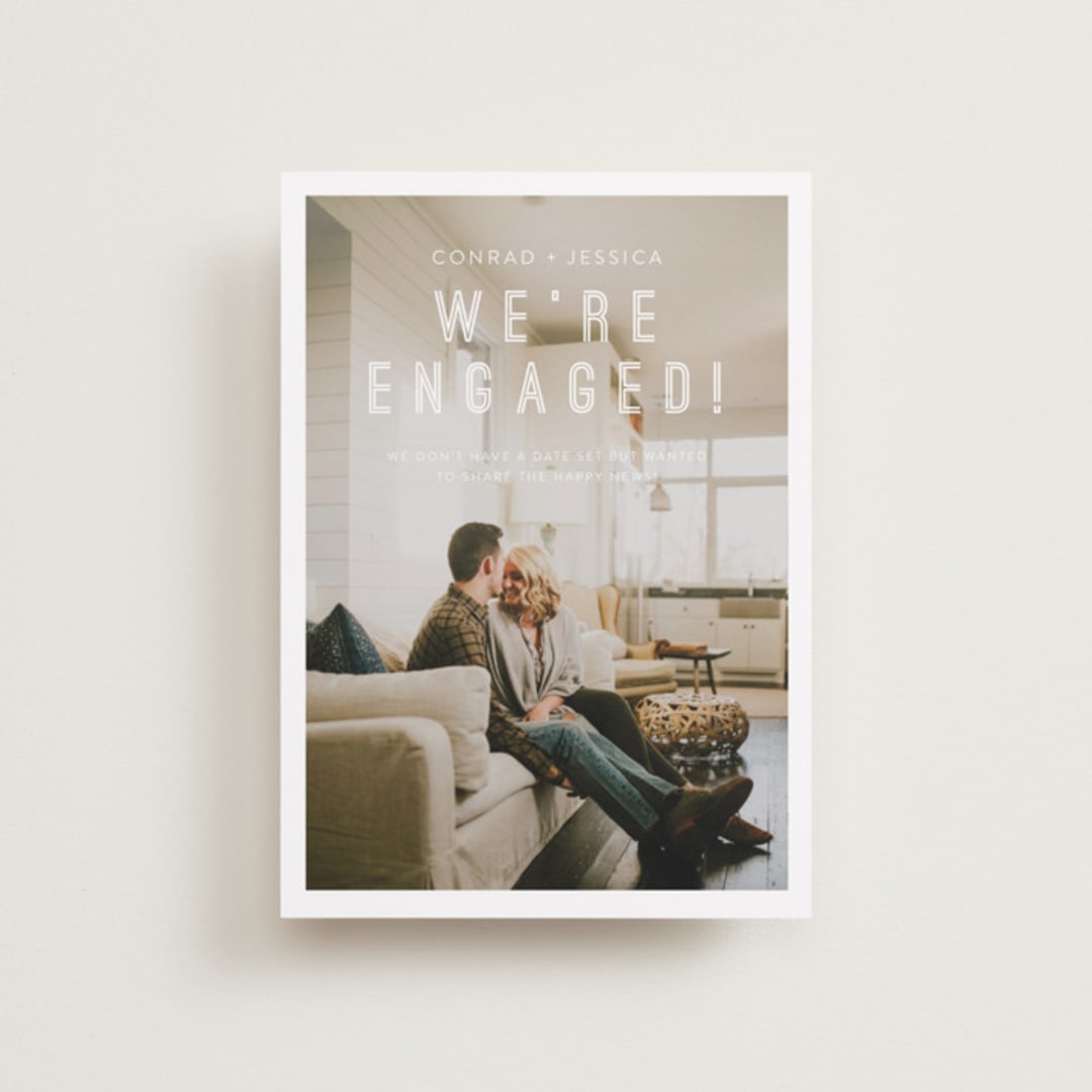 "together" - Save the Dates in Snow by Eric Clegg - Front