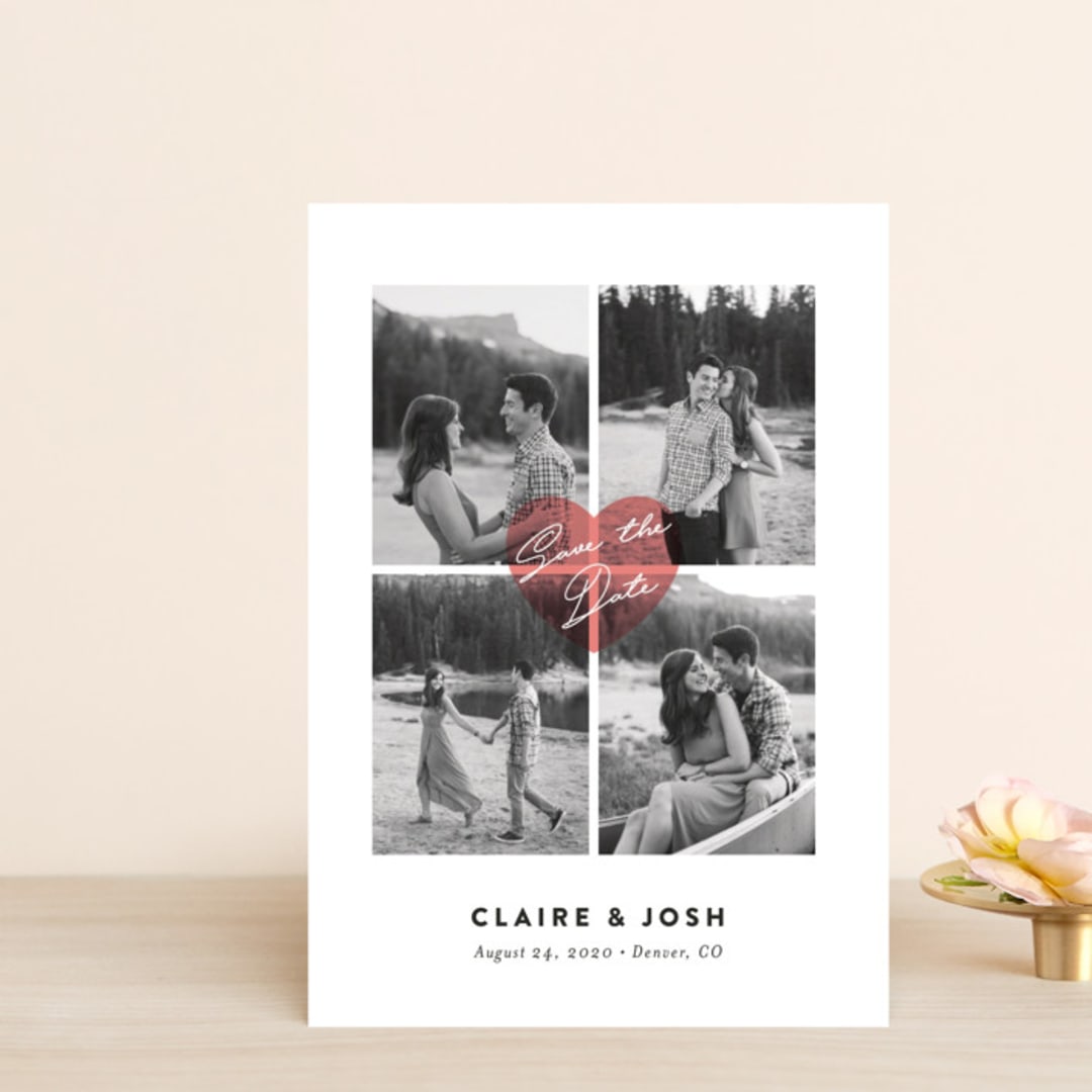 "Pure love" - Save the Dates in Blush by Jana Volfova - Front