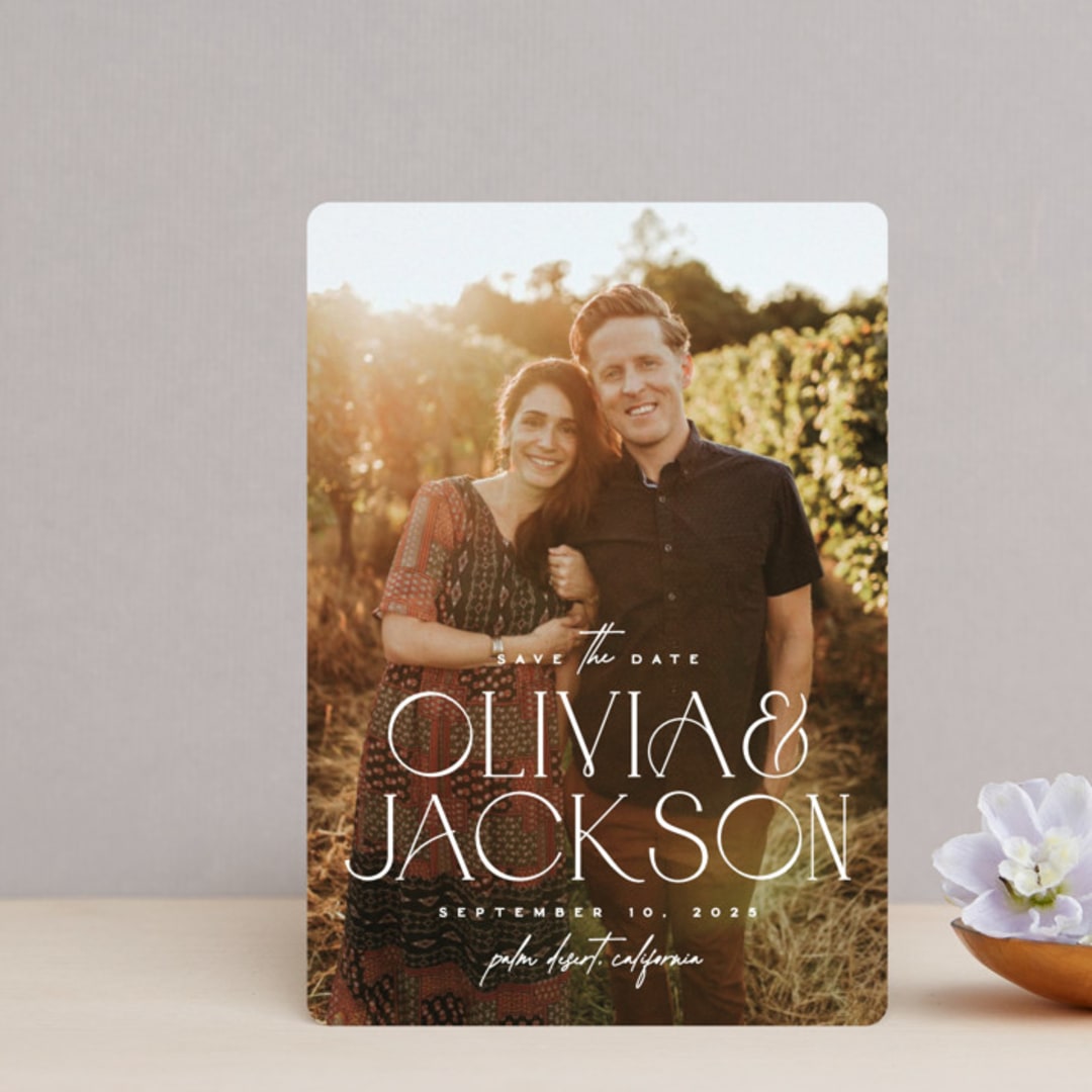 "Sure Thing" - Save the Dates in Water Lily by Owl and Toad - Front