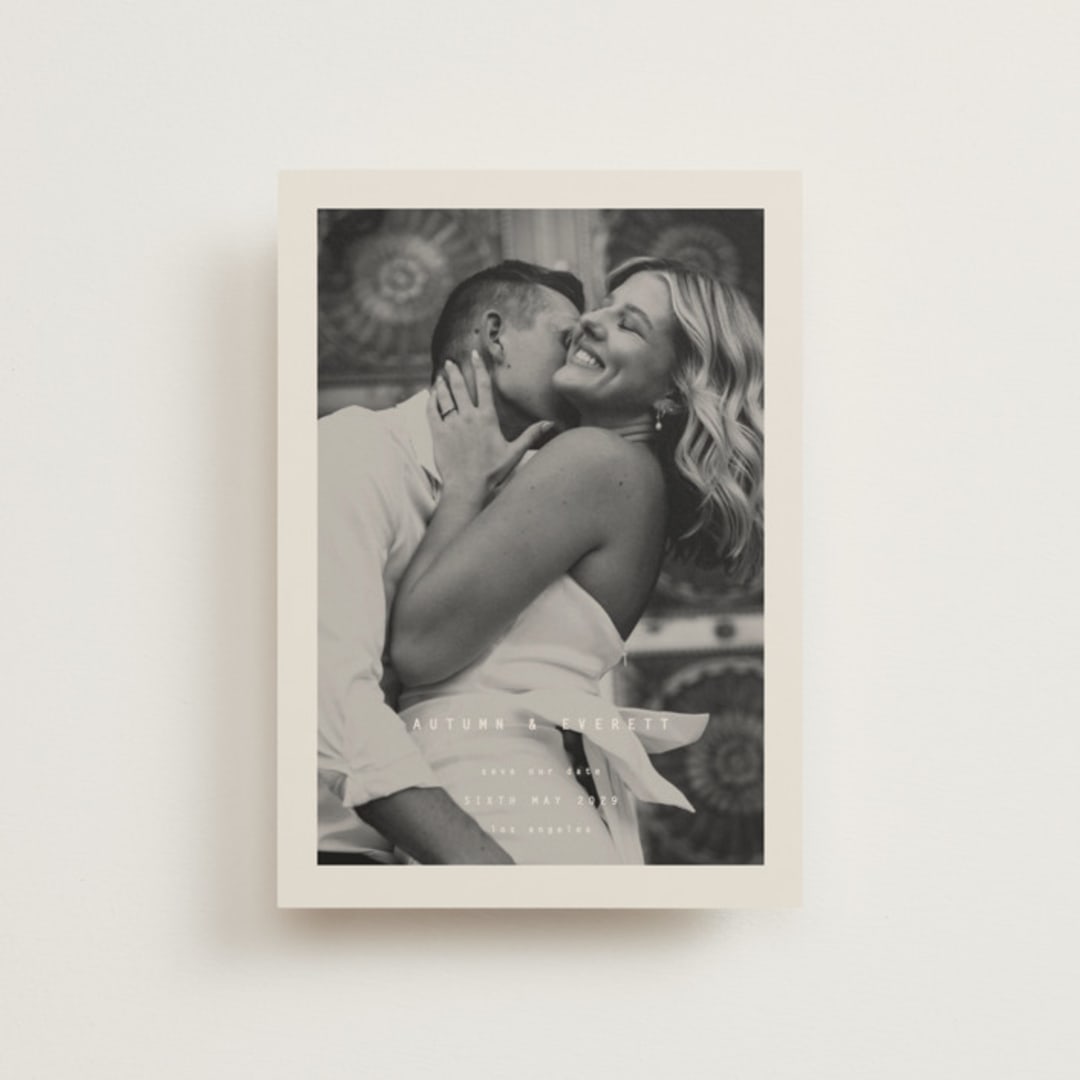 "Nonnette" - Save the Dates in Vanilla by Blustery August - Front