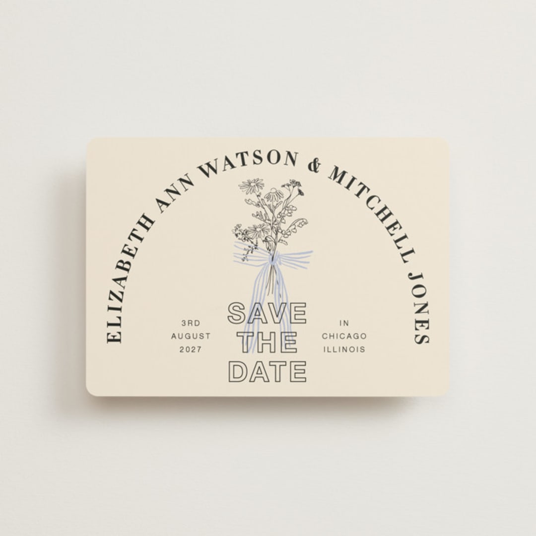 "Sealed" - Save the Dates in Daisy by Baumbirdy - Front