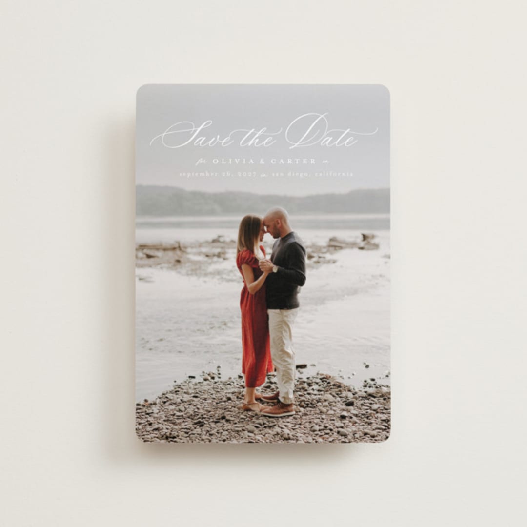 "Enchanted Love" - Save the Dates in Cloud by Ashlee Townsend - Front