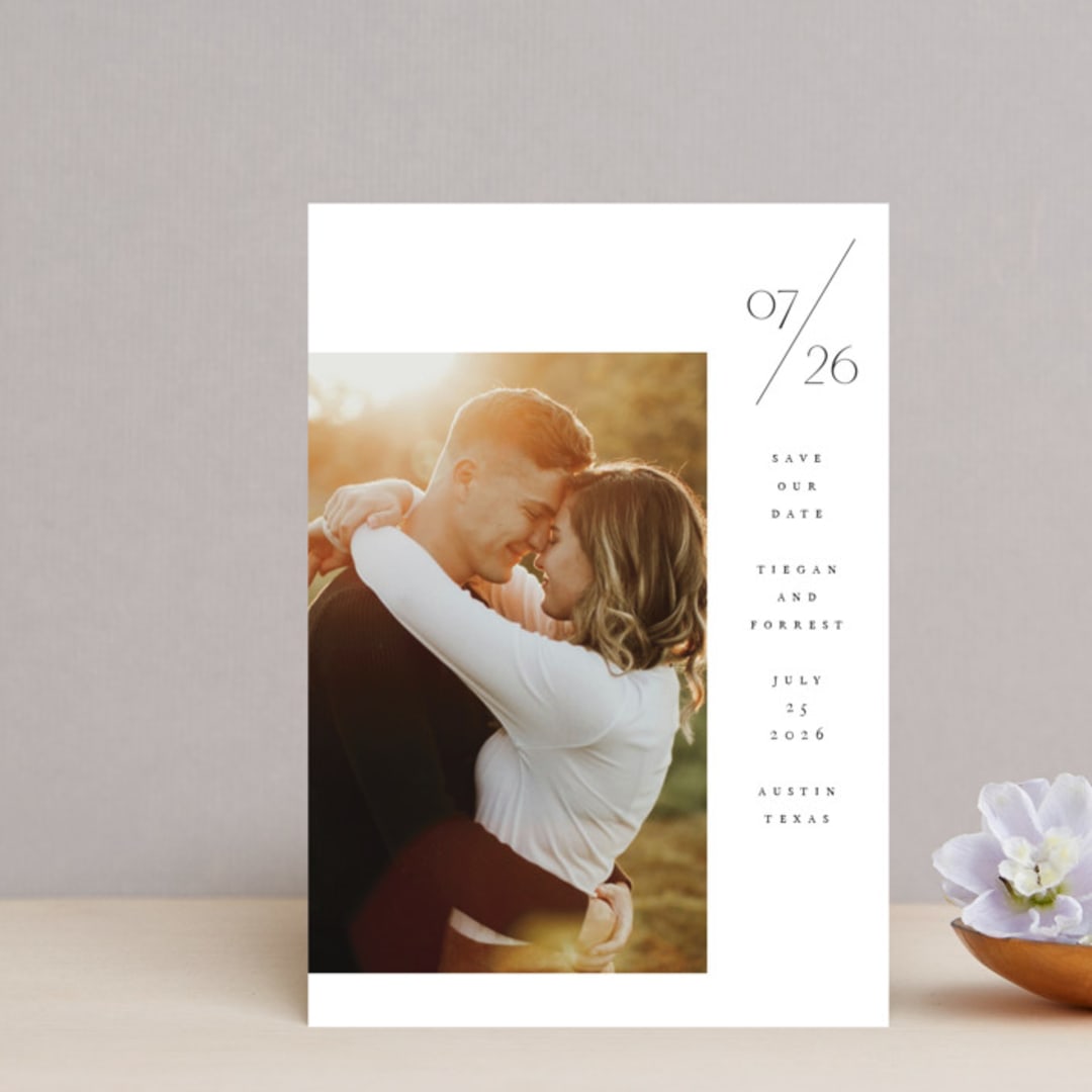 "Folio" - Save the Dates in Salt by Olivia Kanaley Inman - Front