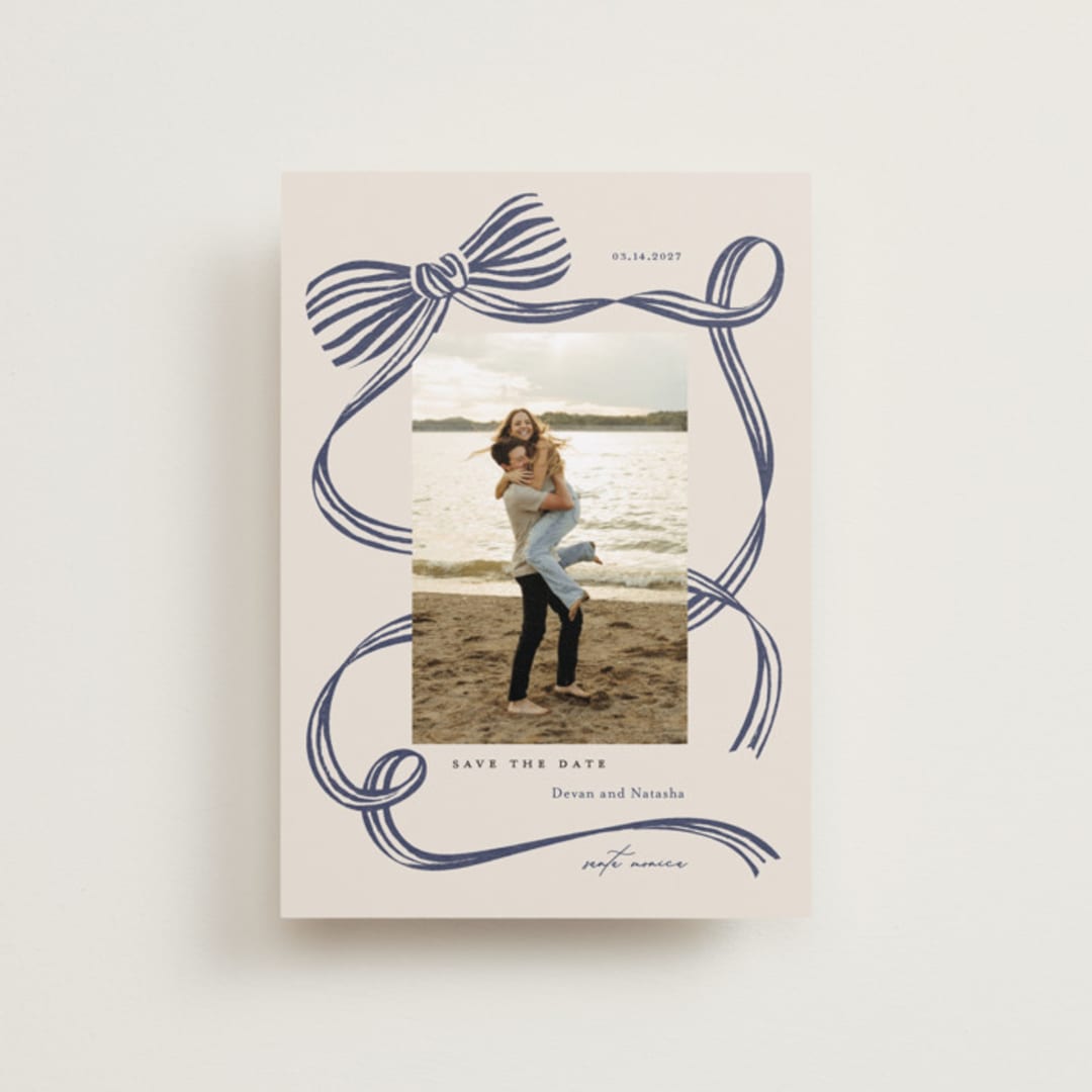 "Neddy" - Save the Dates in Blue Spruce by Carrie ONeal - Front