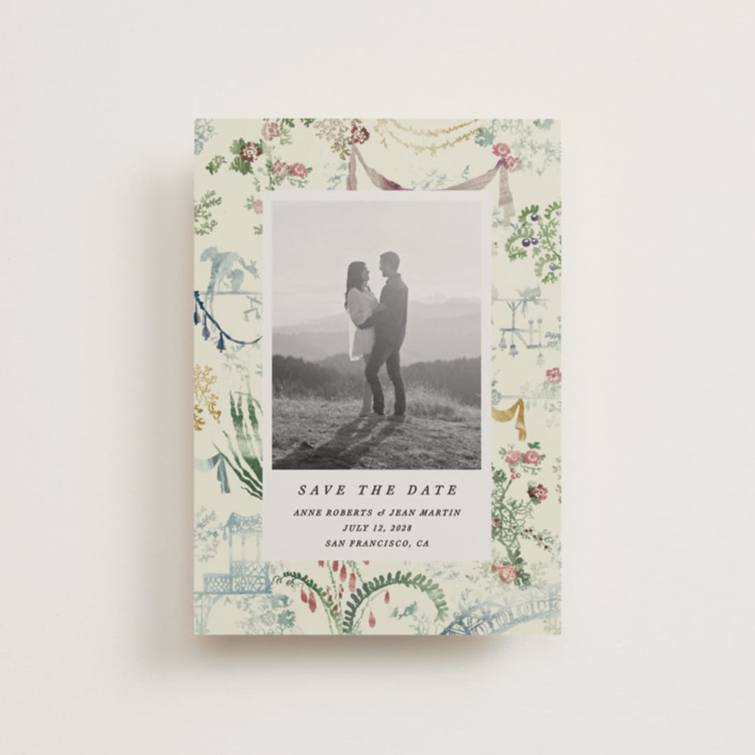 "Chinoiserie" - Save the Dates in Nouvelle by Sumak Studio - Front
