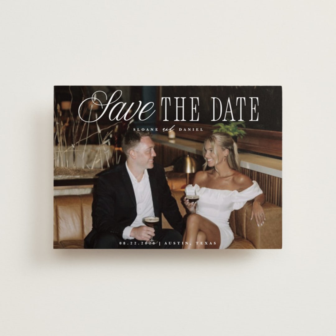 "His & Hers" - Save the Dates in Porcelain by Maria Alou - Front