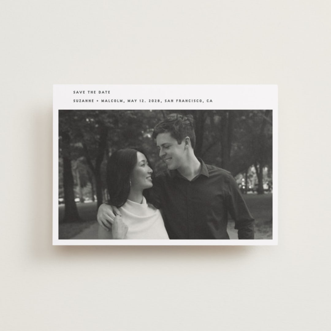 "simple" - Save the Dates in Fog by Sumak Studio - Front