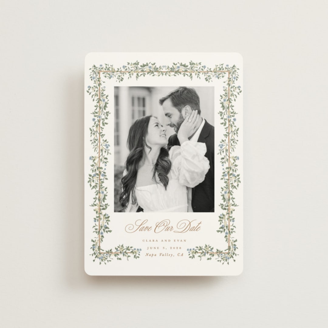 "Arbour" - Save the Dates in Lake by Leah Bisch - Front