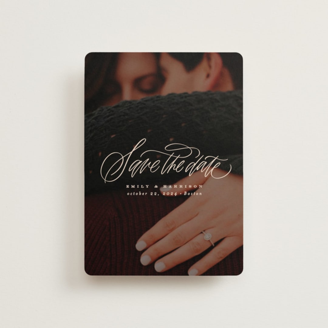 "Layover" - Save the Dates in Almond by Erin L. Wilson - Front