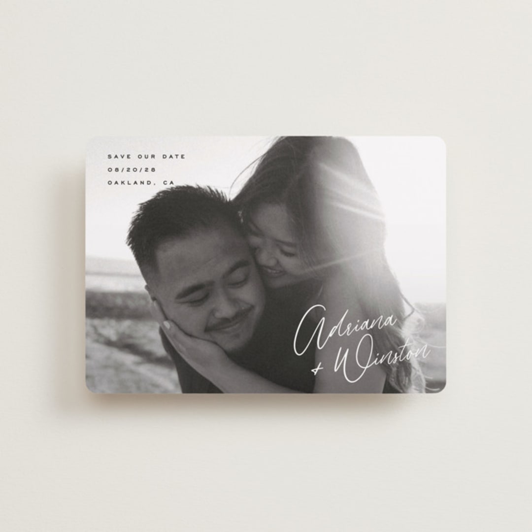 "Adriana" - Save the Dates in Cotton by Hooray Creative - Front