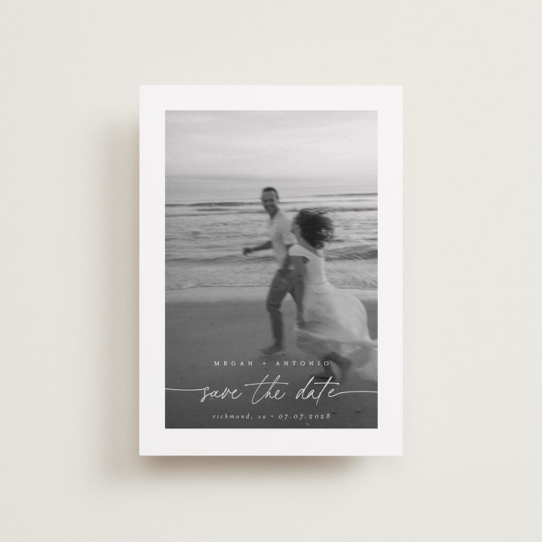 "Gaussian" - Save the Dates in Ivory by Pippa Shaw - Front