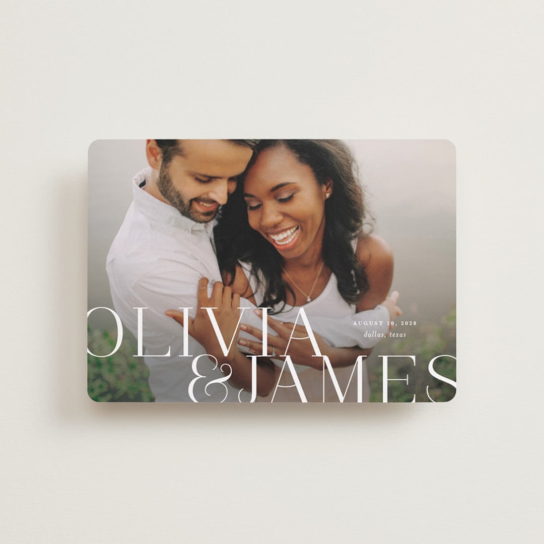 "This Couple" - Save the Dates in Pearl by Lauren Chism - Front