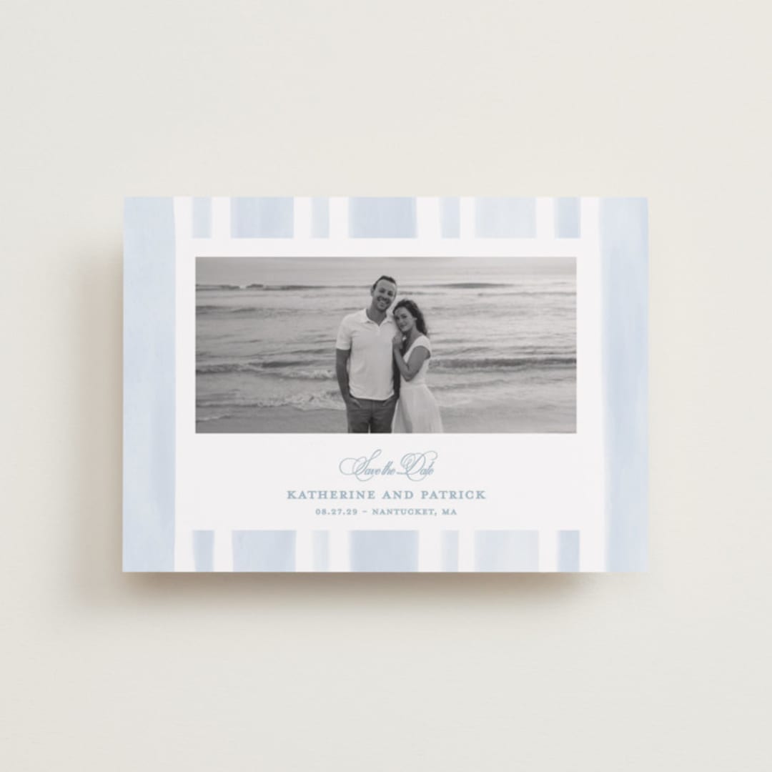 "Coastal crest" - Save the Dates in Ocean by Creo Study - Front