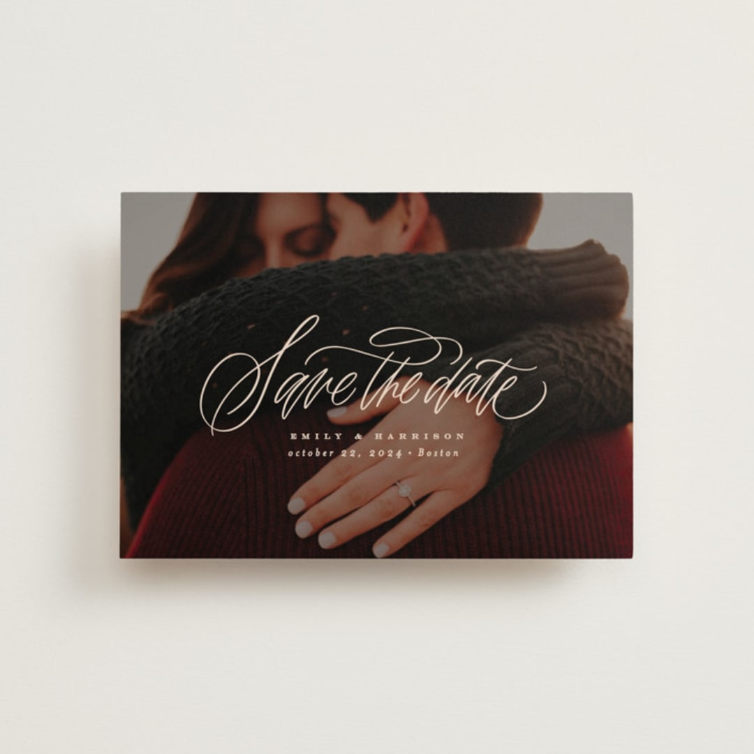 "Layover" - Save the Dates in Almond by Erin L. Wilson - Front