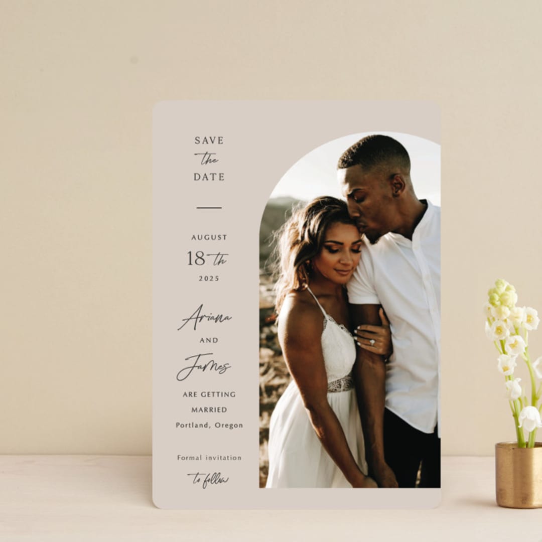 "the arch" - Save the Dates in Stone by Elly - Front